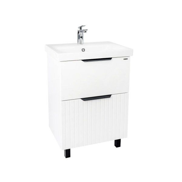 Тумба VIANT "Сицилия" MODUO 50 2 ящика белая 380x470x820 (VSIC50MDBEL-T2Y)