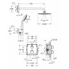 Душевой комплект Grohe Grohtherm Rainshower Cosmopolitan 210 34734000