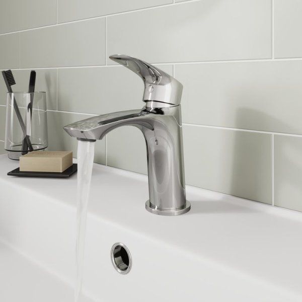 Комплект смесителей 2 в 1: Душевая система с изливом и смеситель для умывальника, глянцевый хром, Rora, Milardo, ROR0001M70