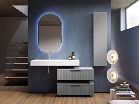 Зеркало со встроенной LED подсветкой Cezares 45096 65x110x3 реверсивное