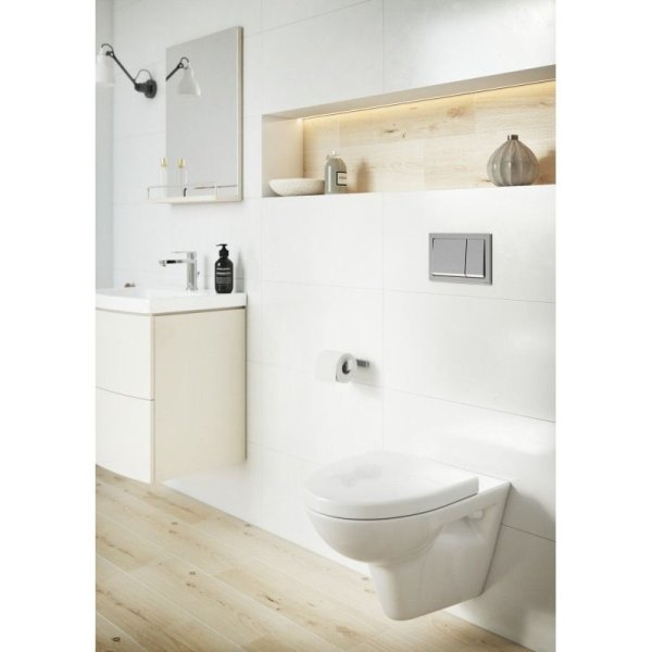 Кнопка смыва Cersanit Enter P-BU-ENT/Cm хром матовый