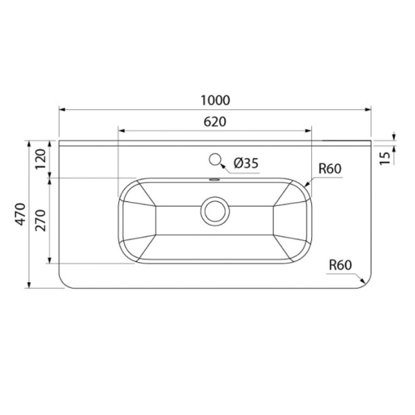 Тумба с раковиной IDDIS Edifice EDEBI1MD0GVN1iFI95ATK 100 фисташковый/серый