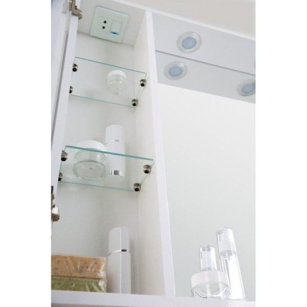 Шкаф-зеркало BelBagno Marino MARINO-SPC-700/750-1A-BL-P-L 70 bianco lucido