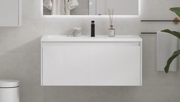 Тумба подвесная Velvex Klaufs (tp.KLA.MAR.100.1Y белый)