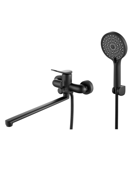 Смеситель для ванны Shevanik S4722H, Черный