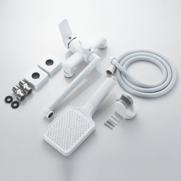 Смеситель для ванны однорычажный  Shevanik S9902C, Белый