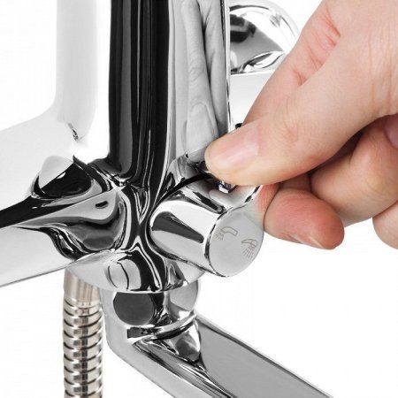 Смеситель Iddis Leaf LEASBL2i10WA для ванны, с длинным изливом