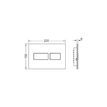 Кнопка смыва Tece TECEsolid 9240431 хром глянцевый