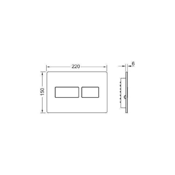 Кнопка смыва Tece TECEsolid 9240431 хром глянцевый