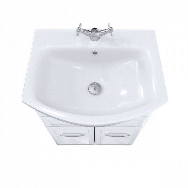 Тумба с раковиной Milardo Victoria 55 напольная белая (VIXHC5UB5WWE0MEM95UTK)