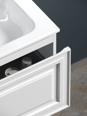 Тумба подвесная SANCOS Very 995х445х406, c одним  ящиком оснащенным доводчиками, Bianco , VR100W