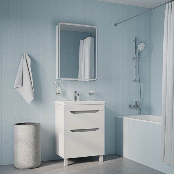 Тумба с умывальником, напольная, 60 см, белый, Sky, IDDIS, SKY60WFi95K подходит умыв. 4076000i28