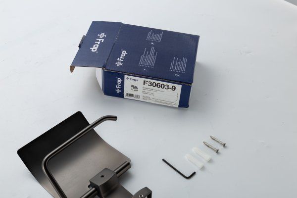 Держатель туалетной бумаги Frap F3WW06MB03UE-9OA, оружейная сталь