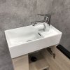 Тумба-умывальник COMFORTY "Матэ-40" дуб дымчатый с раковиной CREA 40, P-UM-CRE40/1