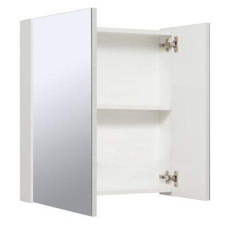 Зеркальный шкаф Runo белый Лада 60 (00-00001159)