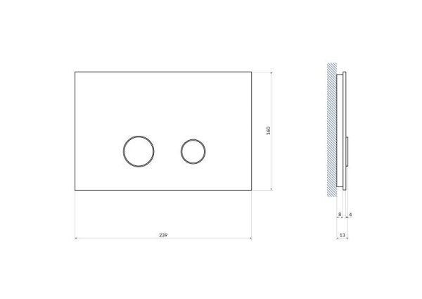 Кнопка STERO для LINK PRO/VECTOR/LINK/HI-TEC стекло белый 61382, белый