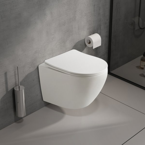 Унитаз подвесной WesnaArt NOVA 204-NOV03, белый