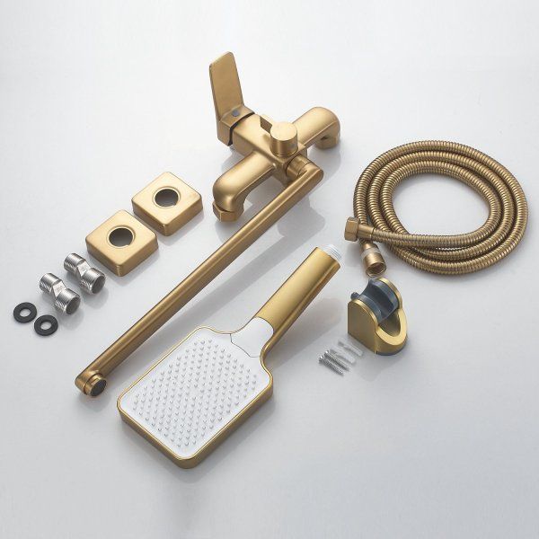 Смеситель для ванны Shevanik S99 S9IC92BH2GQM универсальный, золотой сатин