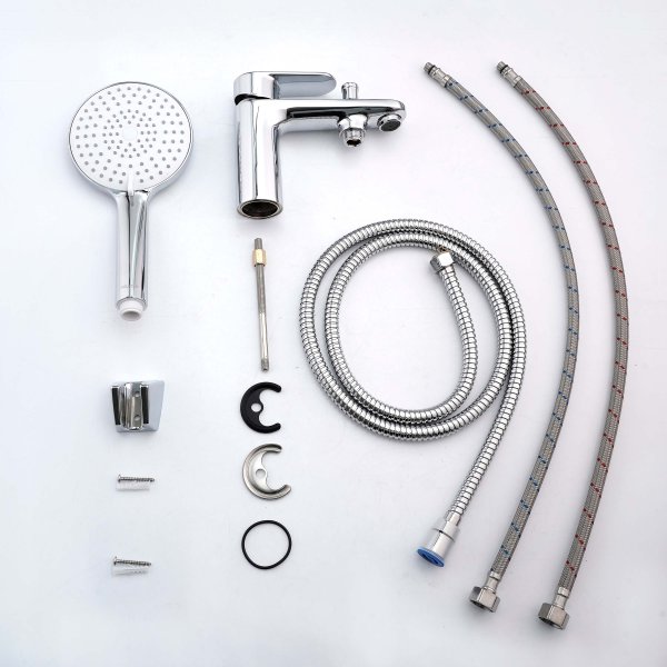 AQ1844CR НИКА смеситель врезной на борт ванны на 1 отв.