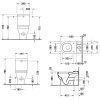 Чаша для унитаза-компакта Duravit Starck 3 0126090000