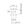 Донный клапан Bossini Z000301.030 для раковины, хром