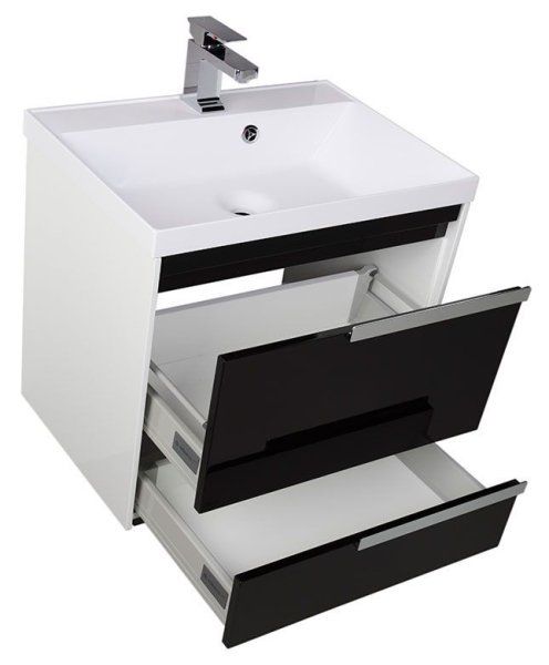 Тумба под раковину  Aquanet Тиволи 00180064 70 черная