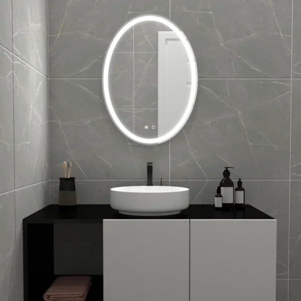 Зеркало MIXLINE "Италия - VOICE" 570*770 (ШВ) сенсорный выключатель, управление голосом, подогрев (555672)