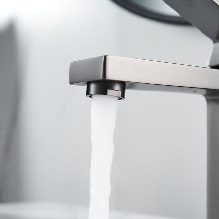 Смеситель для раковины однорычажный с гайкой Shevanik S9611, Хром