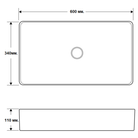 Умывальник Gid Mnc396C