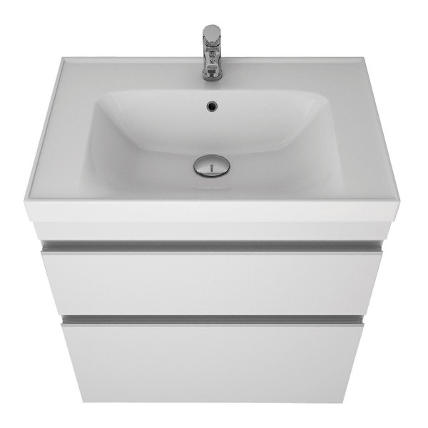 Тумба с раковиной подвесная/напольная Dreja Grace Plus 70 см, белый