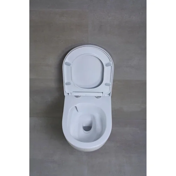 Унитаз подвесной beWash Bogen 88393201 безободковый, торнадо, с сиденьем микролифт, белый