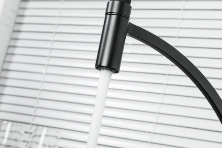 Смеситель для кухни с гибким изливом Frap F4552-6 черный