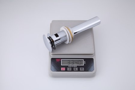 Донный клапан для раковины с переливом Frap F65-2, хром