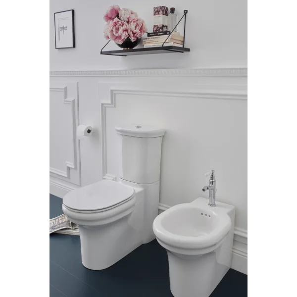 Унитаз-компакт Jacob Delafon Cleo 1889 UJAC102-0 + ETAC212-0 + E24048-0 безободковый, с сиденьем микролифт, белый