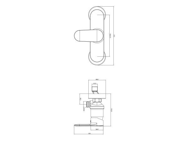 Комплект смесителей Aquatek AQ1831MB НИКА SET 3 в 1, черный