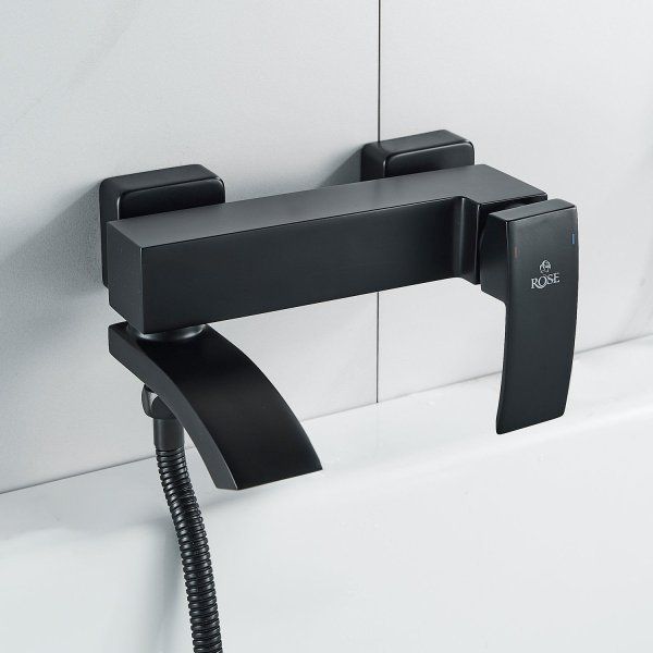 Смеситель для ванны Rose R1SZ55VV2HFT, черный