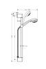 Душевой гарнитур Hansgrohe Crometta 85 27763000