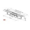 Душевой канал Ravak 10° OZ X01623 75