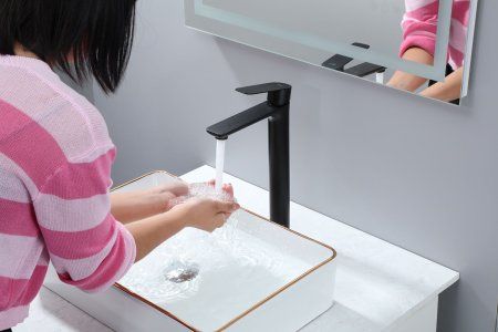 Смеситель для раковины Frap F10806-26 высокий, черный