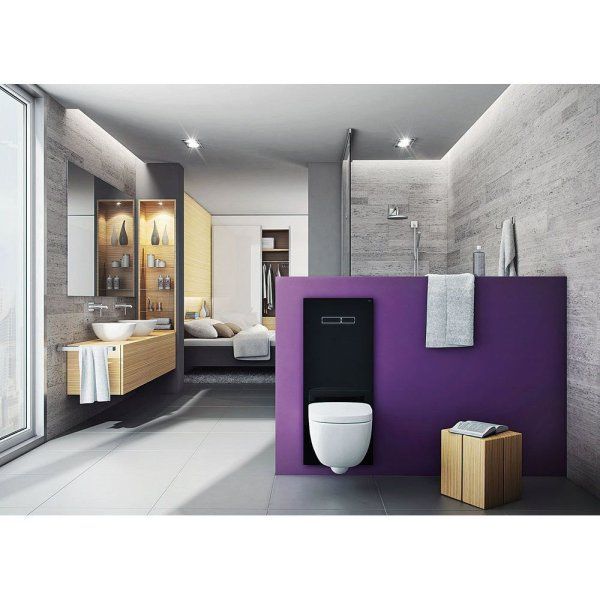 Кнопка смыва Tece TECElux  9650005 стекло черное, клавиши черные