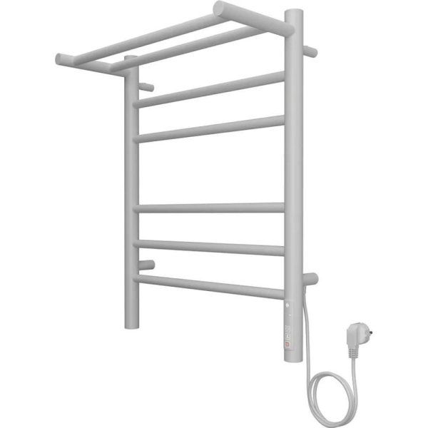 Полотенцесушитель электрический с полкой Terminus Аврора П6 45х60 КС 903, белый матовый 4670078556783, белый