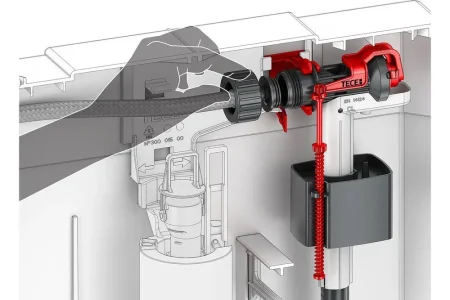 Заливной клапан TECEprofil F10 9820353 универсальный