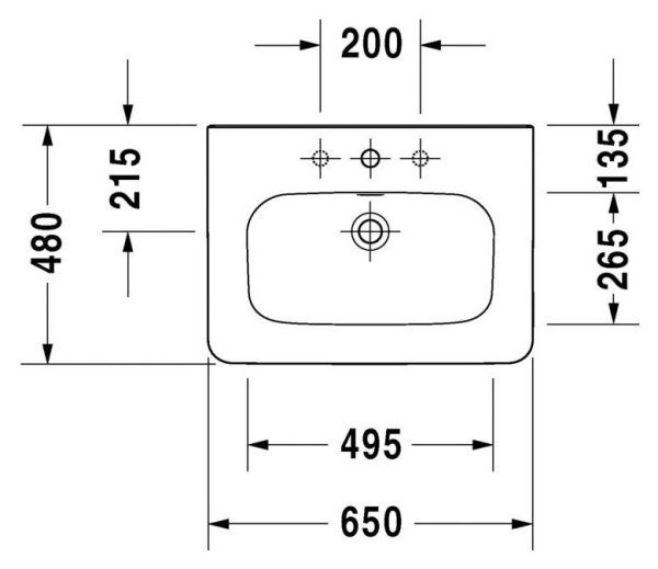 Мебель для ванной Duravit DuraStyle 65 темный каштан 2 ящика