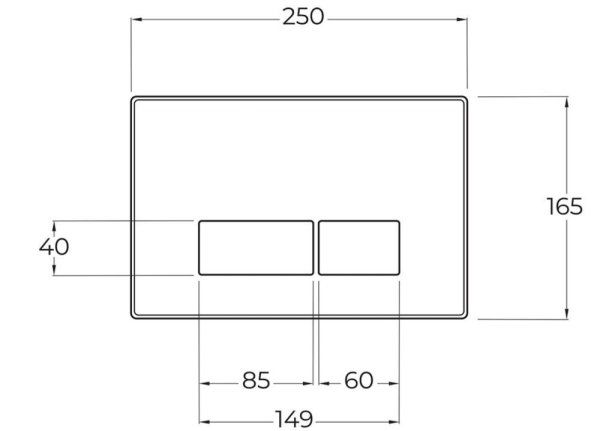 Система инсталляции для унитазов  BelBagno BB097SET.Q.CR с кнопкой