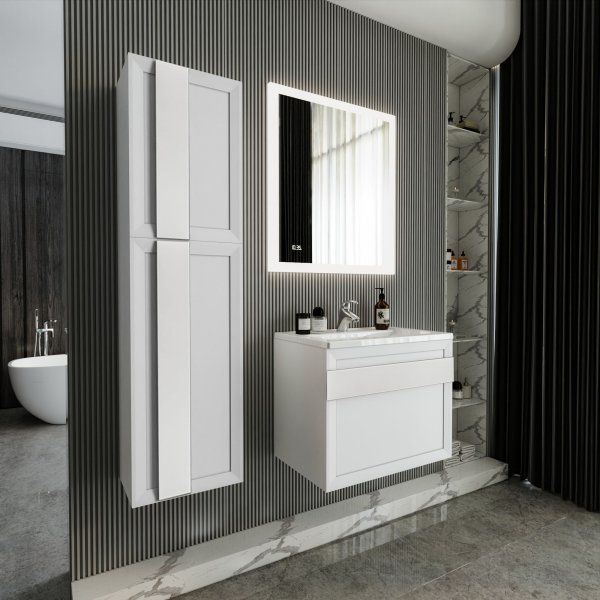 Комплект мебели для ванной Бриклаер БЕРЛИН 70BB, белый