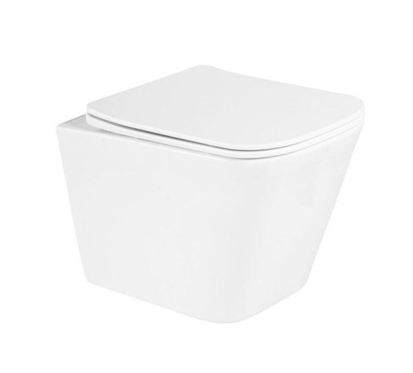 Комплект 4 в 1 BelBagno DUE  унитаз подвесной+инсталляция+кнопка смыва+крышка-сиденье