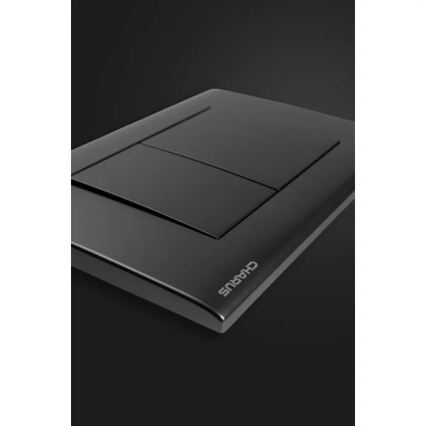 Кнопка смыва Charus Minimalista FP.310.GRP.01 для инсталляции, графит матовый