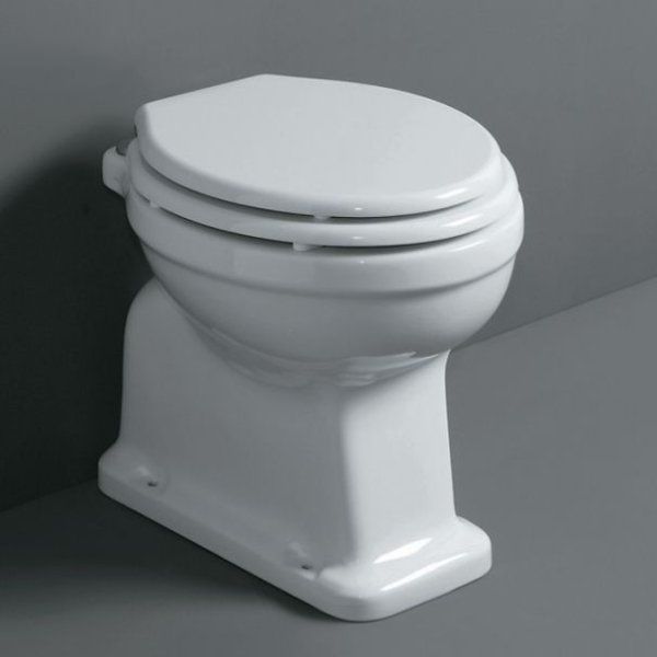 Унитаз приставной Simas Londra LO911bi горизонтальный выпуск, белый/хром