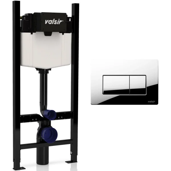 Кнопка смыва Valsir P1 VS0871335 для инсталляции, хром