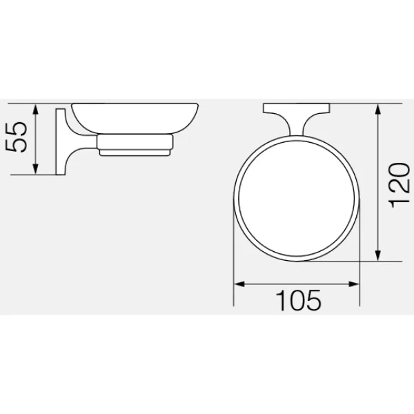 Мыльница Veragio Oscar Bronzo OSC-5250.BR